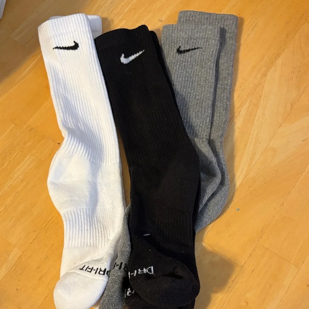Black, White, and Gray Socks